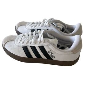 Adidas White and Black Athletic Shoes with Retro Design